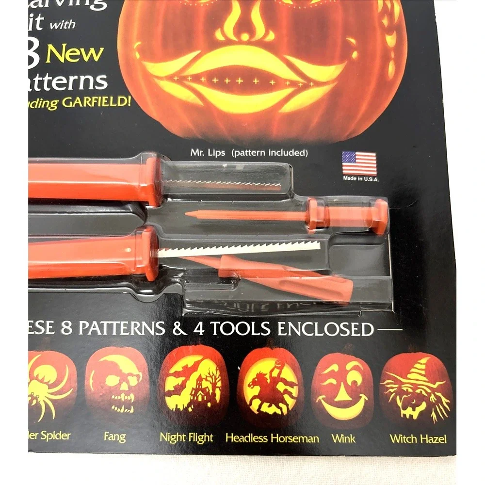 Vtg Pumpkin Masters Carving Kits Lot of 2 & Candles Halloween Decor DIY
